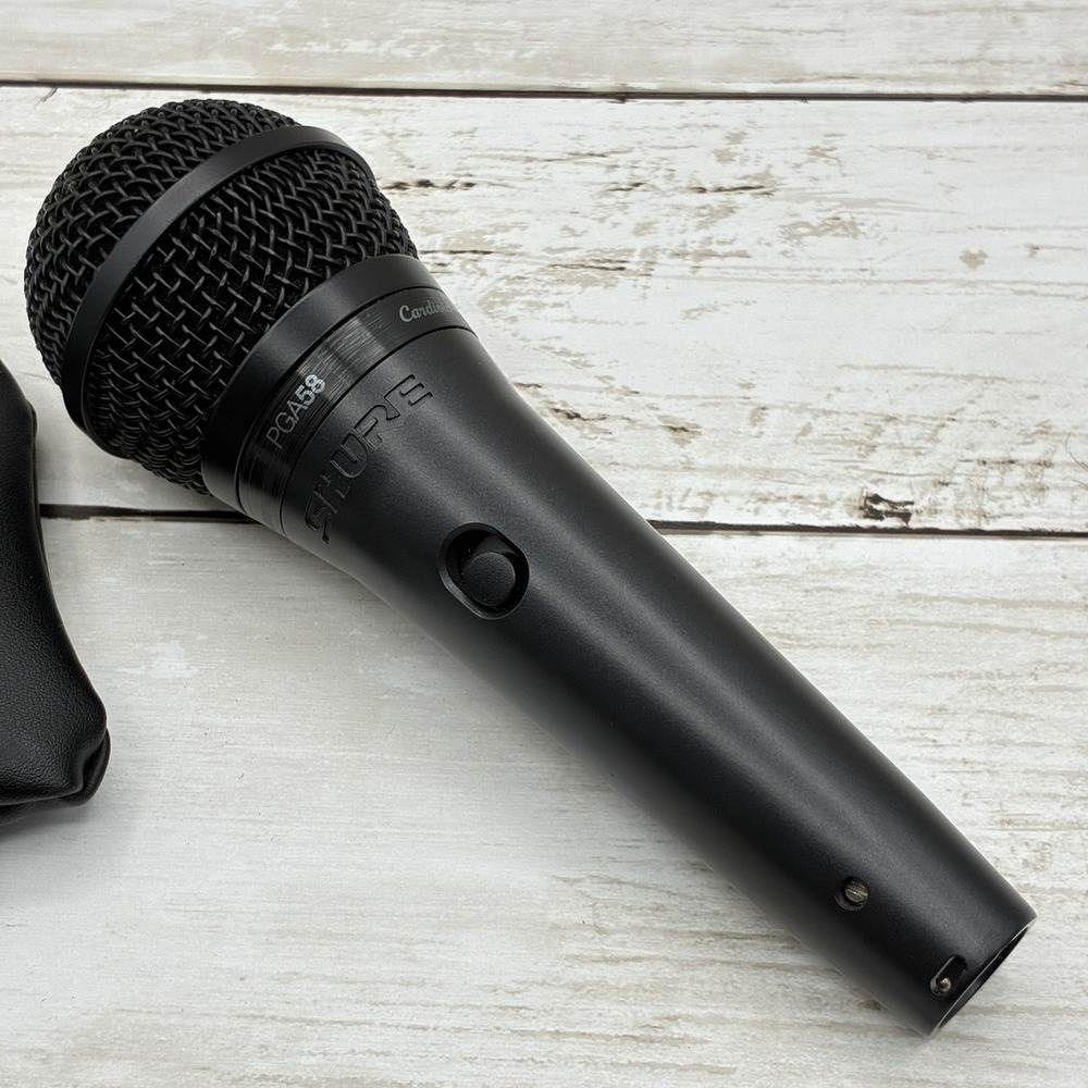 Shure PGA58 Dynamic Cardioid Handheld Vocal Microphone with On/Off Switch &